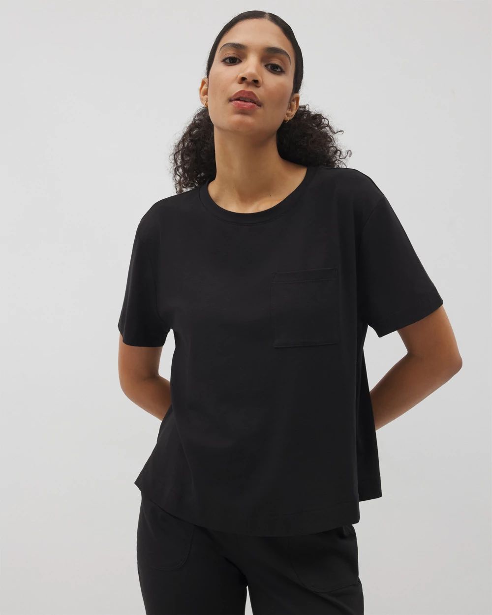 Short-Sleeve Pocket Pajama Tee | Soma